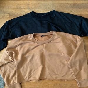 Cropped BooHoo sweatshirts